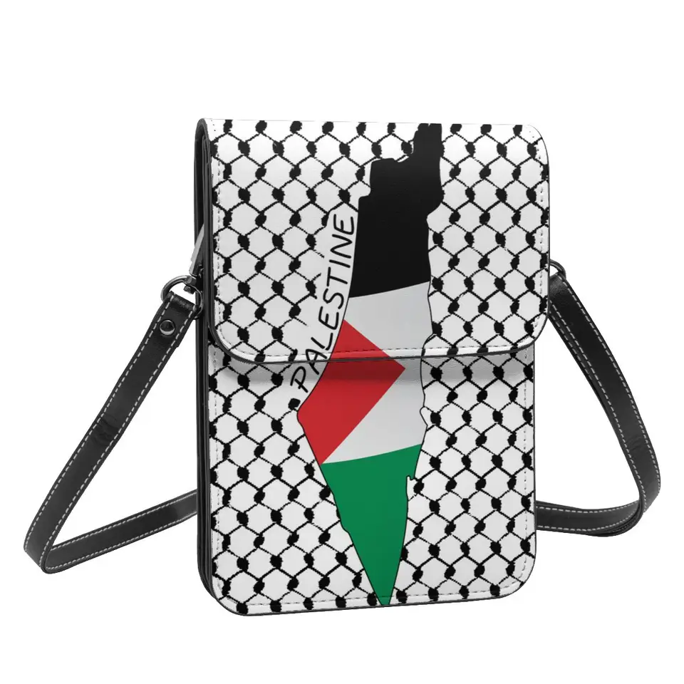 Urban Backwoods Palestine Flag Vintage Réutilisable Pochette Sac