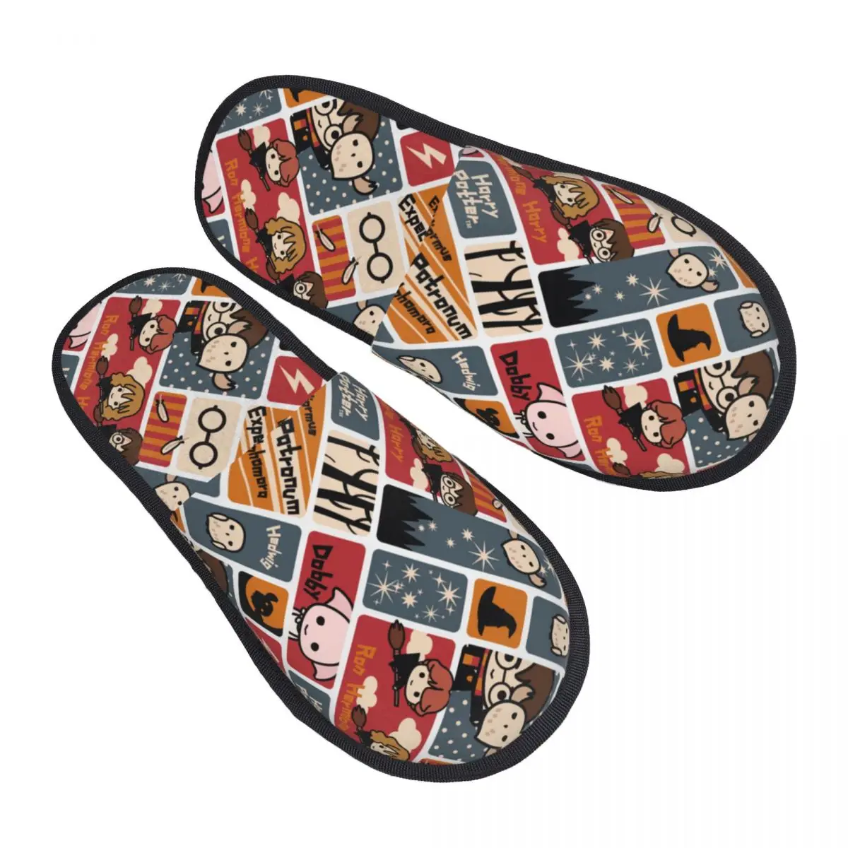 

Witchcraft And Wizardry Guest Slippers for Spa Women Custom Print School Magic Witch Wizard Movie Cosplay House Slipper