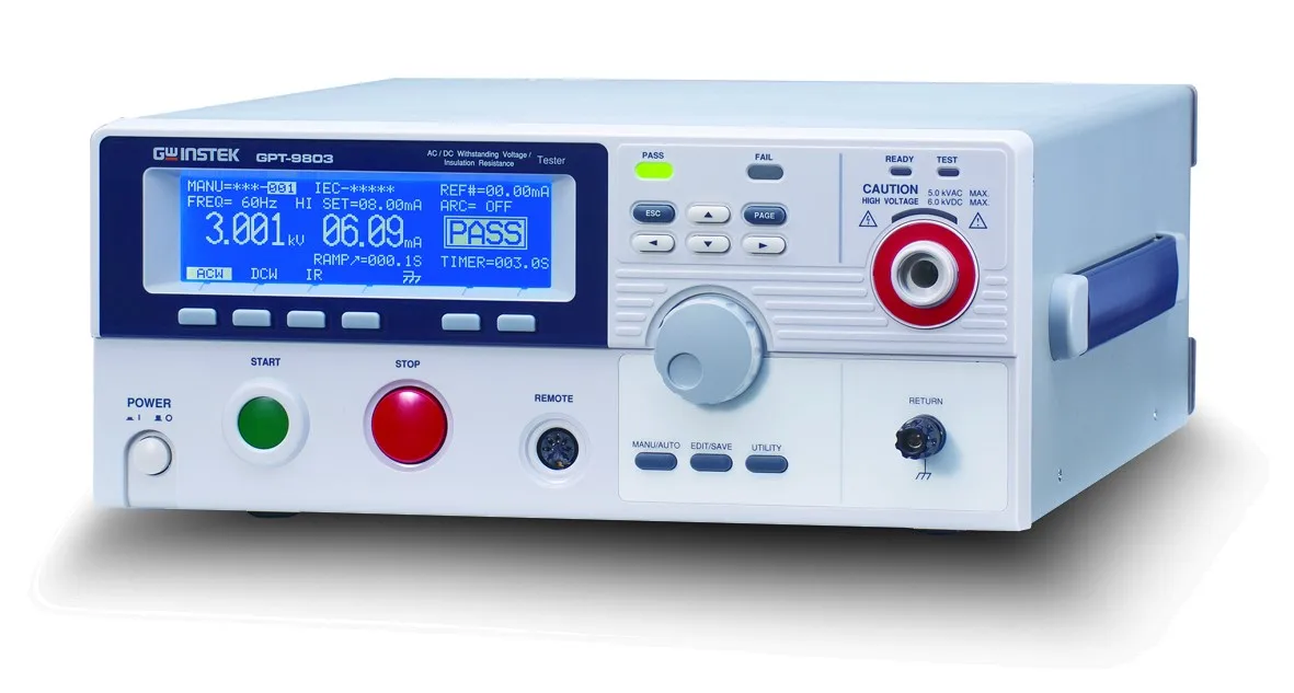 GPT-9801 Safety AC Voltage Withstand Insulation Grounding Resistance Tester Saf