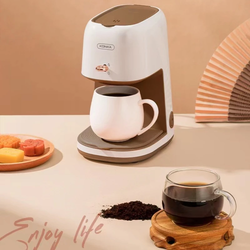 Coffee Machine Household Small Mini Automatic All-in-One American Drip Type Office Boiled Teapot Extraction Minimalism 2
