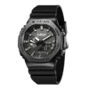 2100 Sport Digital Electronic Unisex Watch Alloy Dial LED Dual Display World Time Fully Functional Rubber Strap Oak Series