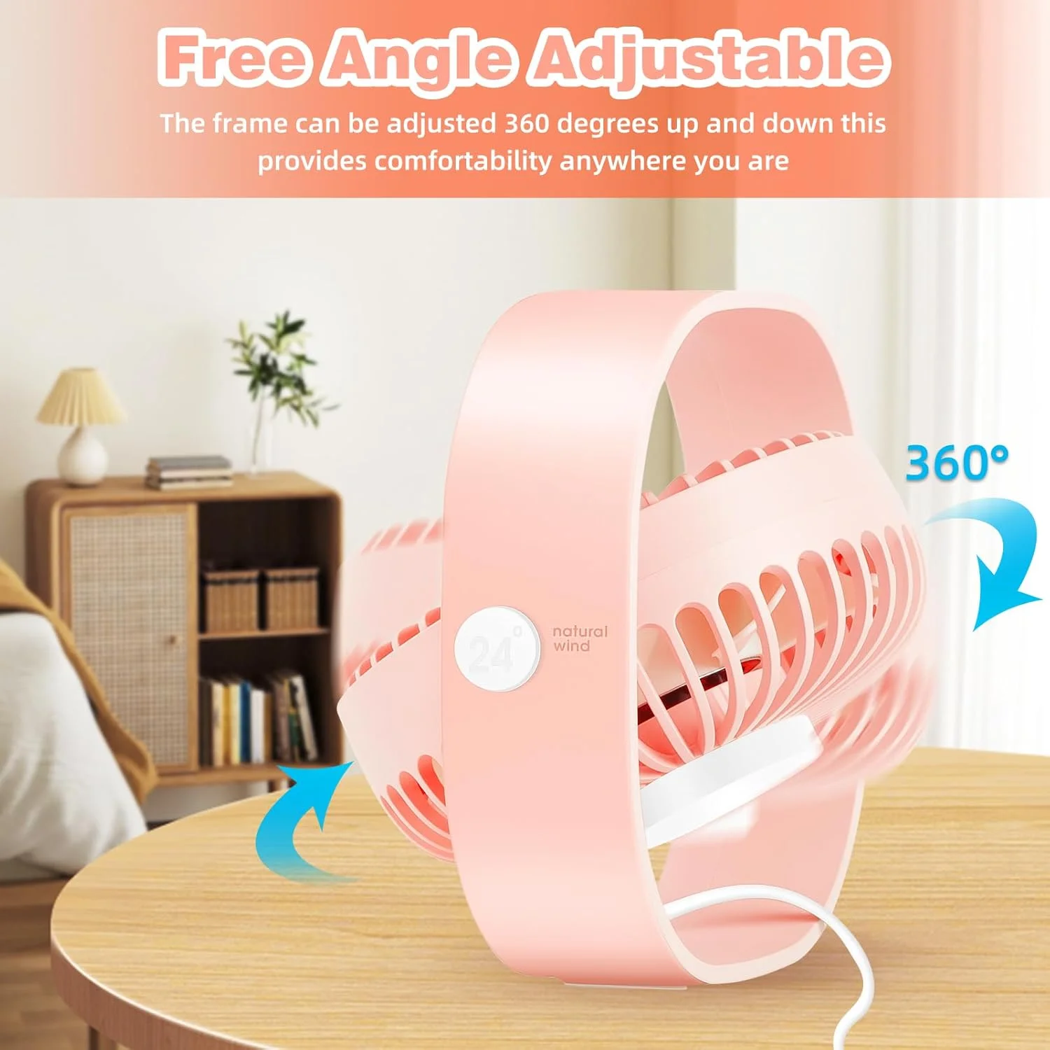 Portable Mini Desk Cooler Fan for Home and Travel