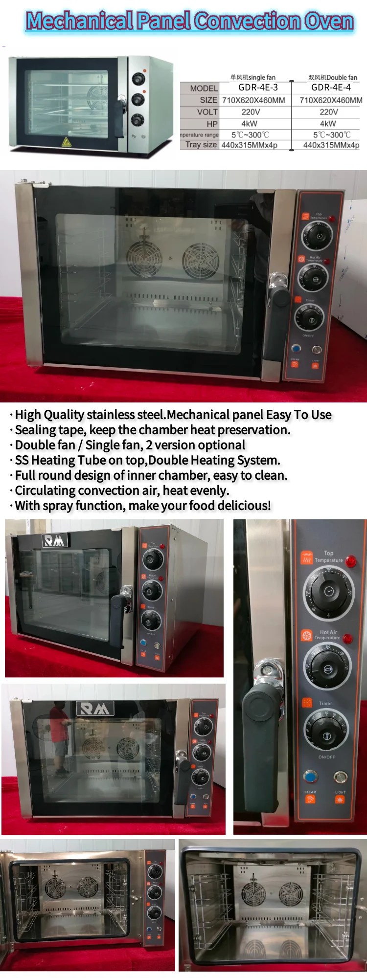 40cm 45cm Built in Multi-function Single Kitchen Built-in Ovens Mini for Baking Home Macarons Sale Oven-for-steaks