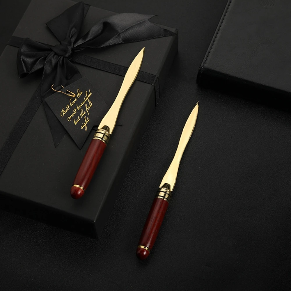 Mahogany Letter Opener 1pc for Opening Envelope Office Gift Cutting Knife
