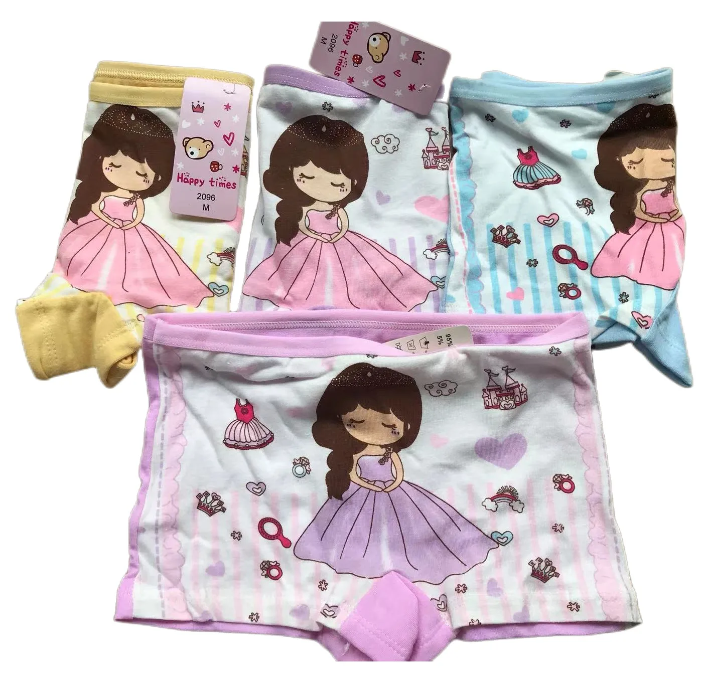 Girl Cartoon Boxers Children Cotton Underwear Kids Princess Florals Panties Children Underpants Quality Soft Shorts Size 2T-10T girls underwear kids underwear girls panties kids underwear sets