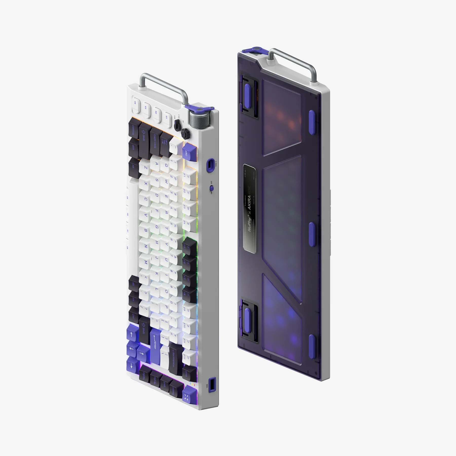 Nuphy field75 rgb-ホットスワップBluetooth 2.4g,ワイヤレス