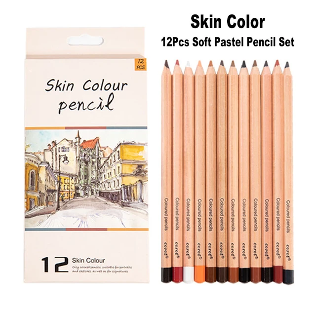 Soft Pastel Pencils Wooden Skin Tone Pastel Pencils 50 Professional  Colouring Art Supplies For Artists - AliExpress