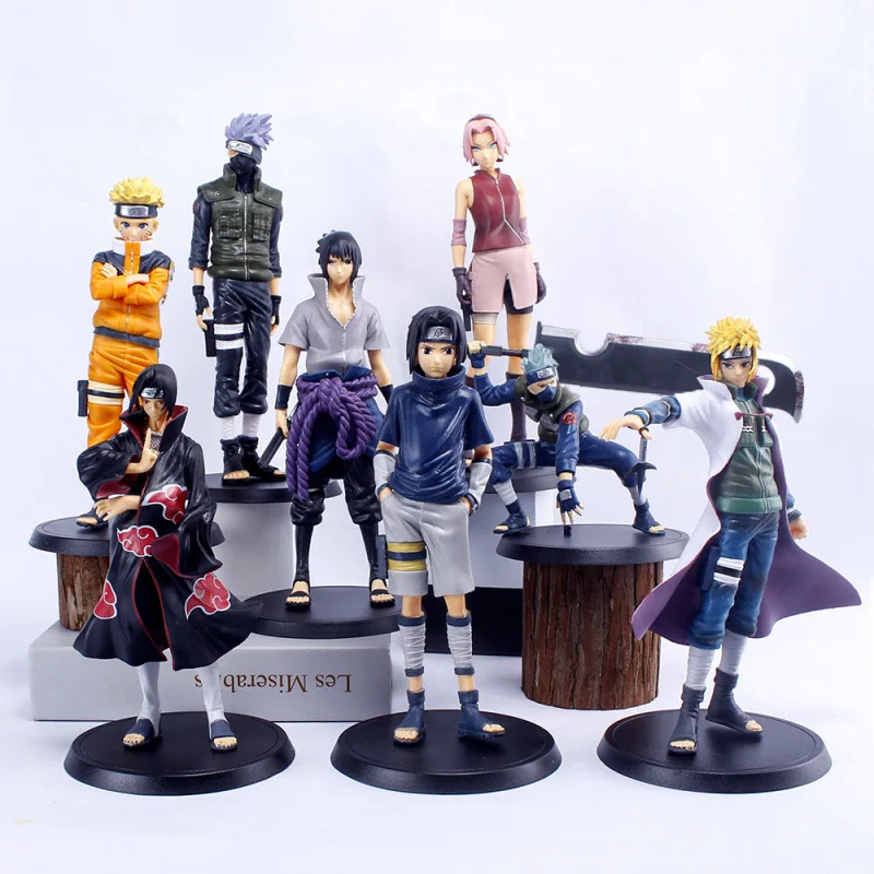 Trendy Naruto Peripheral Figurine Set: Iconic Character Desktop Ornaments and Gifts