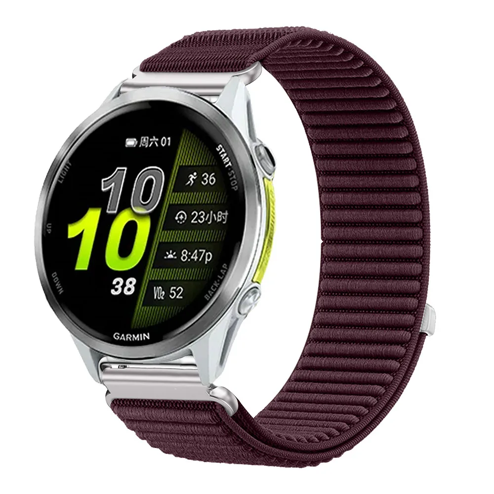 Nylon Loop Watch Strap Band – Adjustable Wristband Bracelet, 20mm/22mm Width