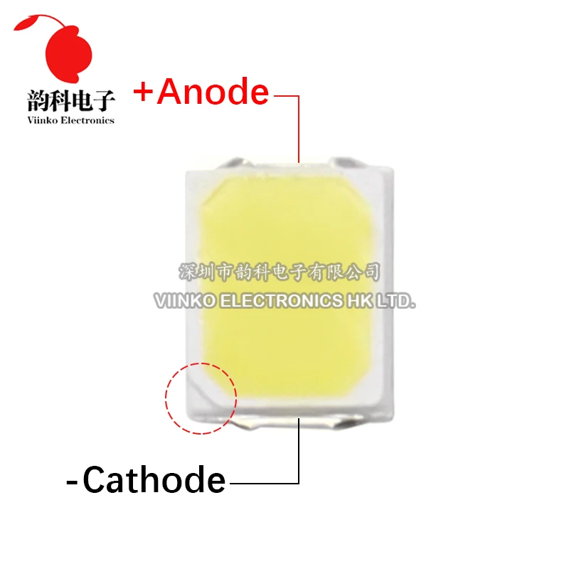 100ks vysoký jas SMD LED 2835 1W 0.5W 0.2W bílý 3V 6V 9V 18V 36V 150MA/100MA/30MA/60MA/80MA 6000-6500K