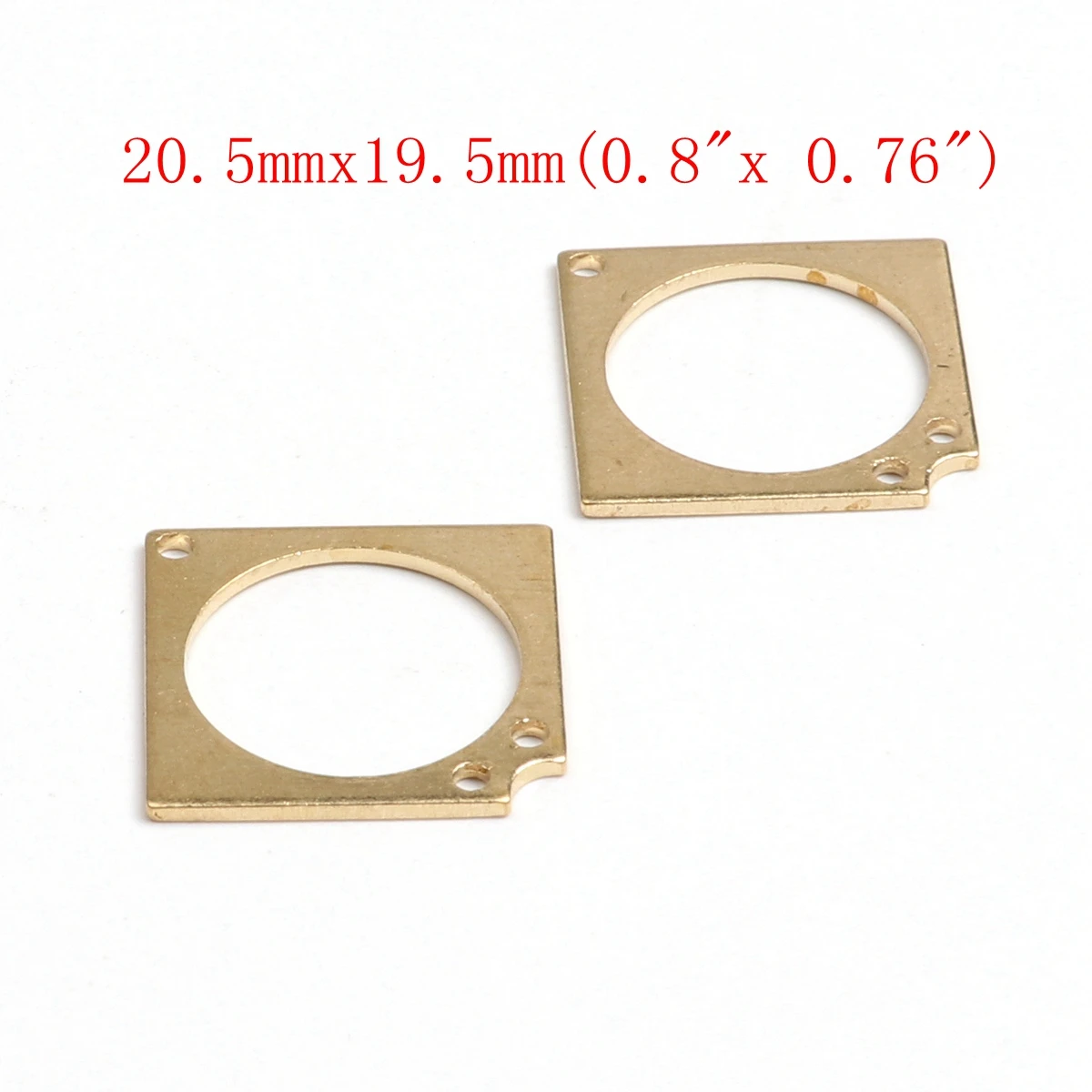 Roh gehämmerte Messing-Charms, Geometrie-Stecker, Zubehör für DIY-Ohrringe, Halskette, Armband, DIY-Herstellung, Schmuckzubehör – Detail 4