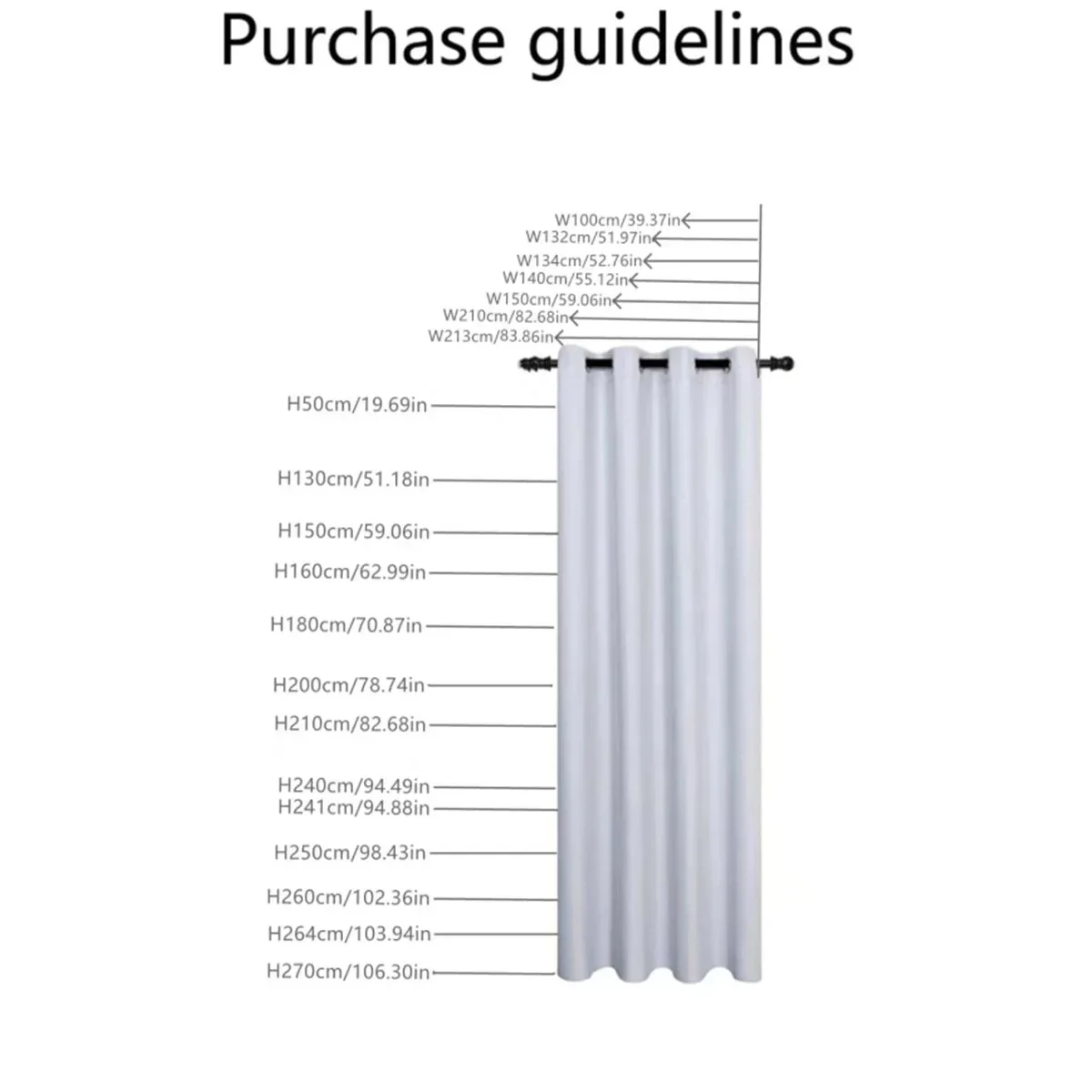 1pc Waterproof and Sunproof Outdoor Curtains for Gazebo, Patio and Deck, Blackou