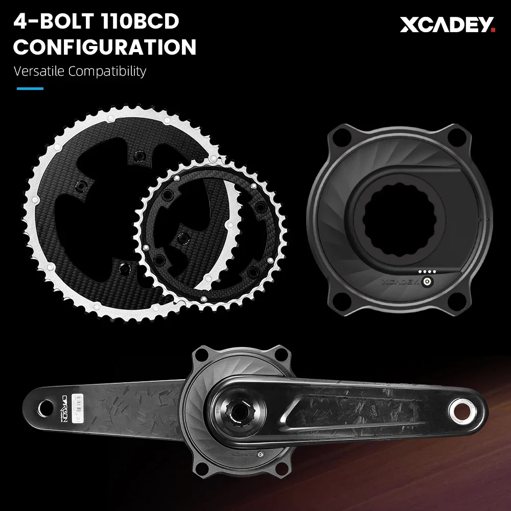 LEXSON 170mm カーボンクランク +パワーメーター Scdf4ed6bc62b4780991454ef82f21