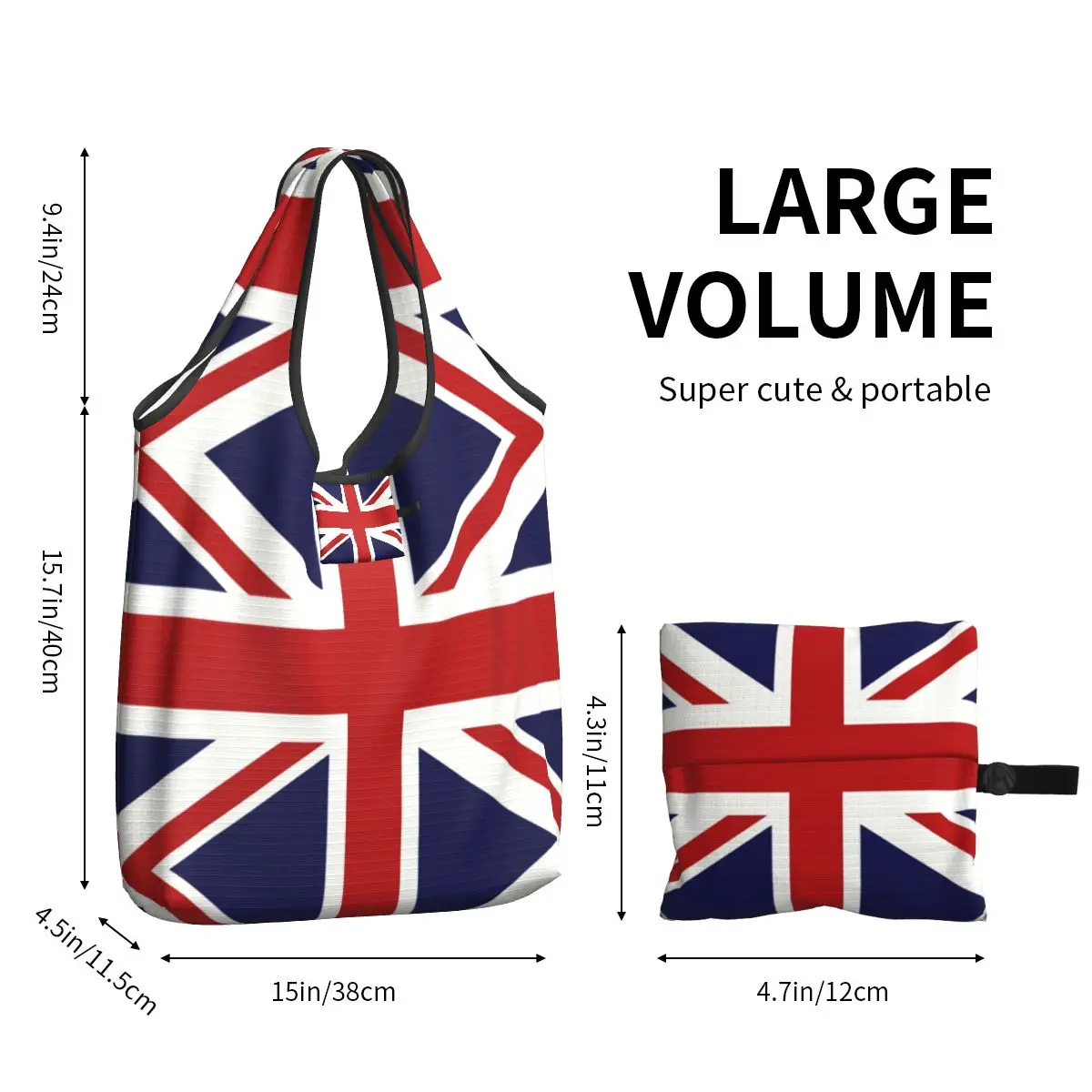 Mappa Del Regno Unito Con Inserto Union Jack - Immagini vettoriali