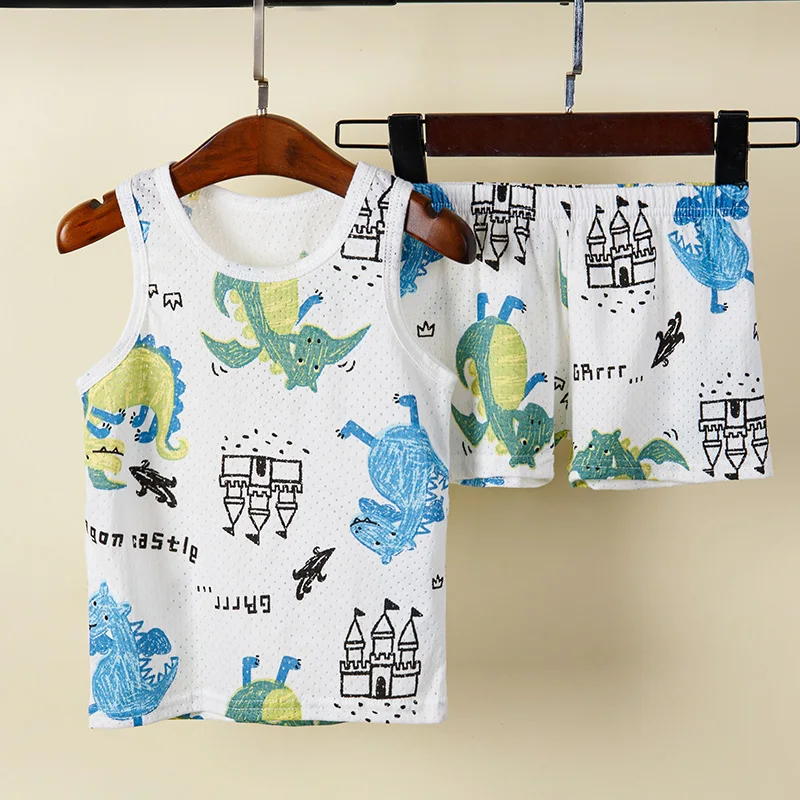 Kids Pajamas Set Kids Pajamas Pajama Sets Kids Clothing Set Rainbow Animal Cartoon Pajamas Sets Children Sleepwear Homewear Pijamas Girls Toddler Baby Clothes Dinosaur Pyjamas Suits
