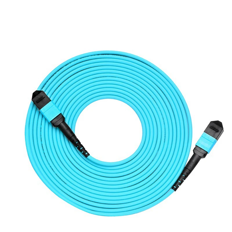 FASO MPO(Female) to MPO(Female) OM3 12-cores Multimode Fiber Jumper Patch Cord, for QSFP+Transceivers Application