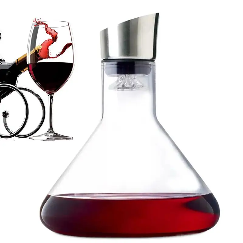 1500ml Crystal Glass Wine Decanter with Aerator