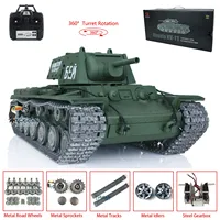 HENG LONG 1/16 7.0 Customized Soviet KV-1 RTR RC Tank 3878 Metal Tracks Wheels Bearings Spring Steel Gearbox Army Toys TH17467 1