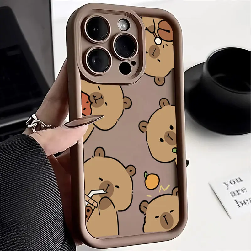 Cute Capybara Design Phone Case - Stylish and Durable Protection