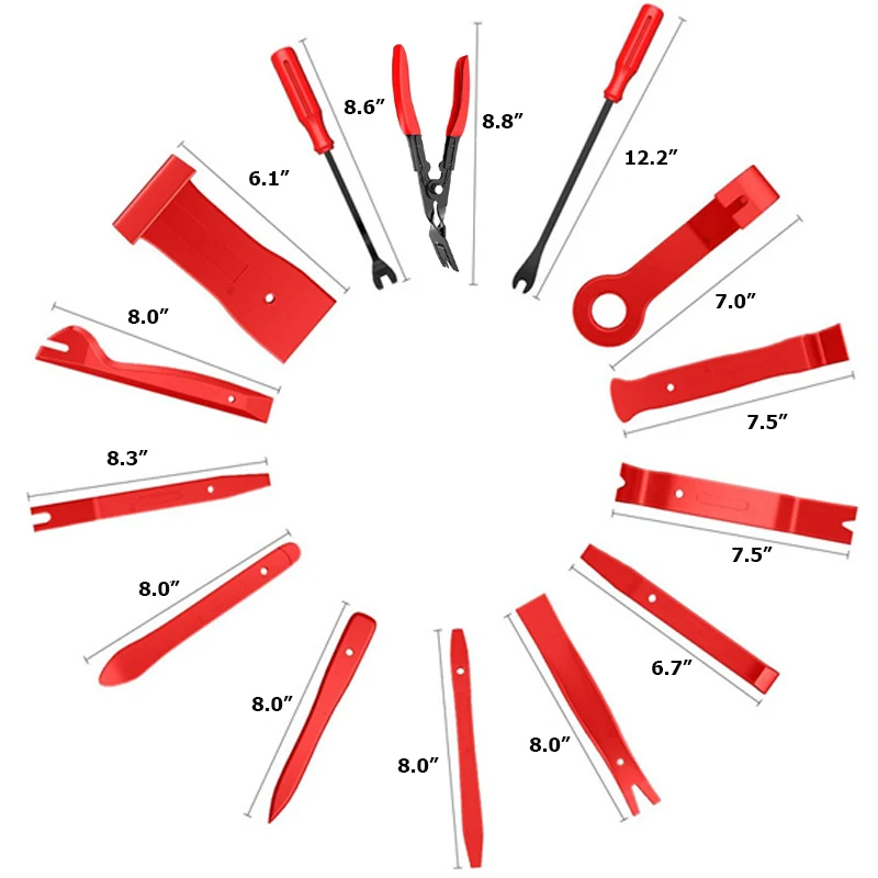 40/112Pcs Auto Innen Demontage Kit Auto audio demontage werkzeuge Auto Clip Remover Diy Innen änderung offen licht zangen – Detail 3