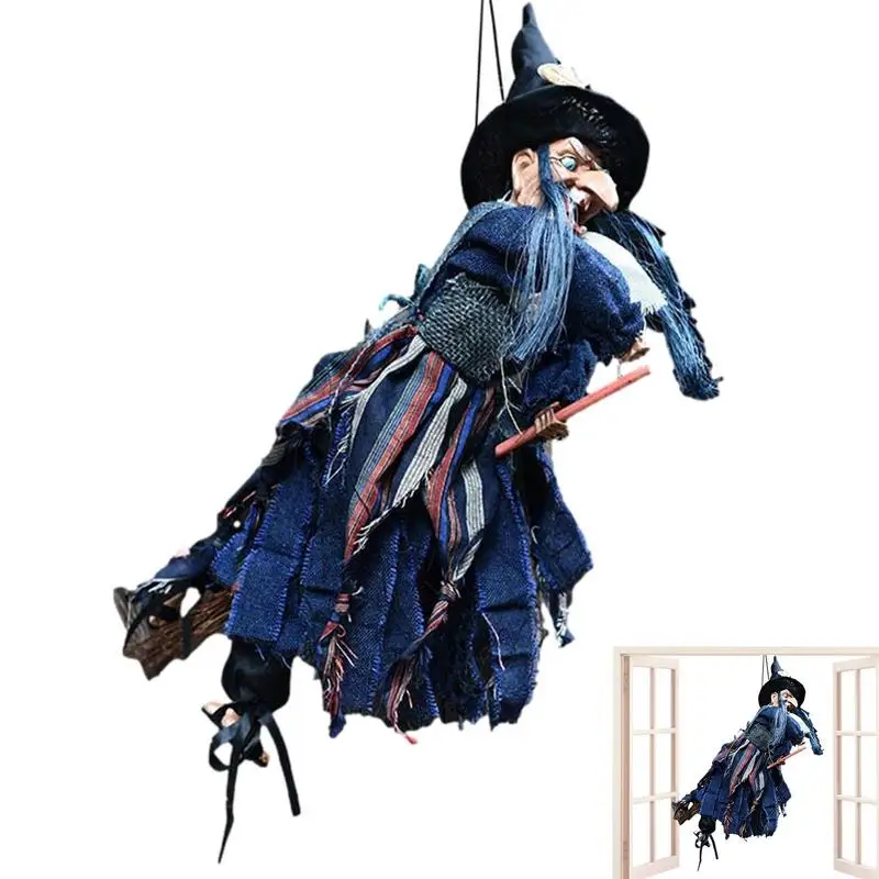 

Подвеска в виде ведьмы на Хэллоуин, подвеска с голосовым сенсорным управлением для помещений и улицы, украшение для бара, фестивалей
