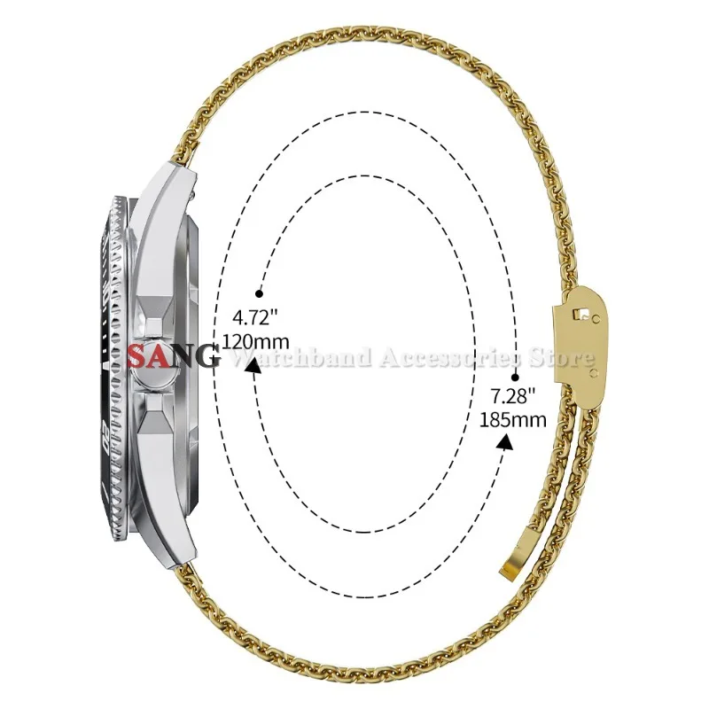 Elegant Milanese Steel Bracelets - Silver, Black, Rose Gold, Quick Release Design