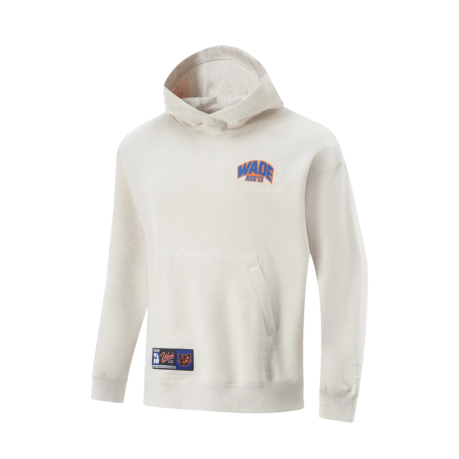 Li-Ning Men Wade Hoodie WARM AT Winter Fleece Loose Fit 74%Cotton 26%Polyester Leisure Hooded LiNing Sweatshirt Tops AWDV887