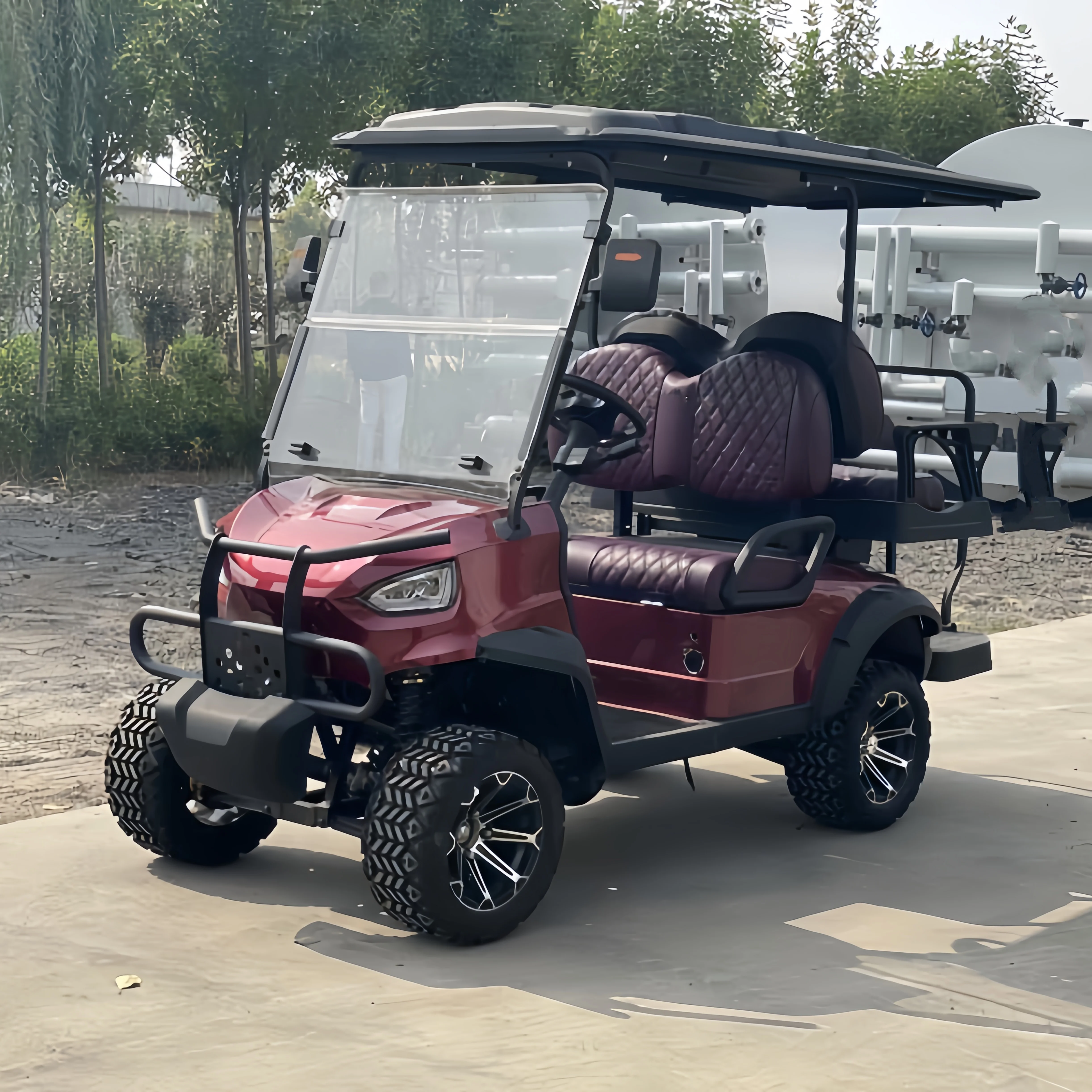 New Lithium Powered Utility Electric Golf Carts With Dump Bed For Sale 2 Seats For Sale Village Electric Golf Cart