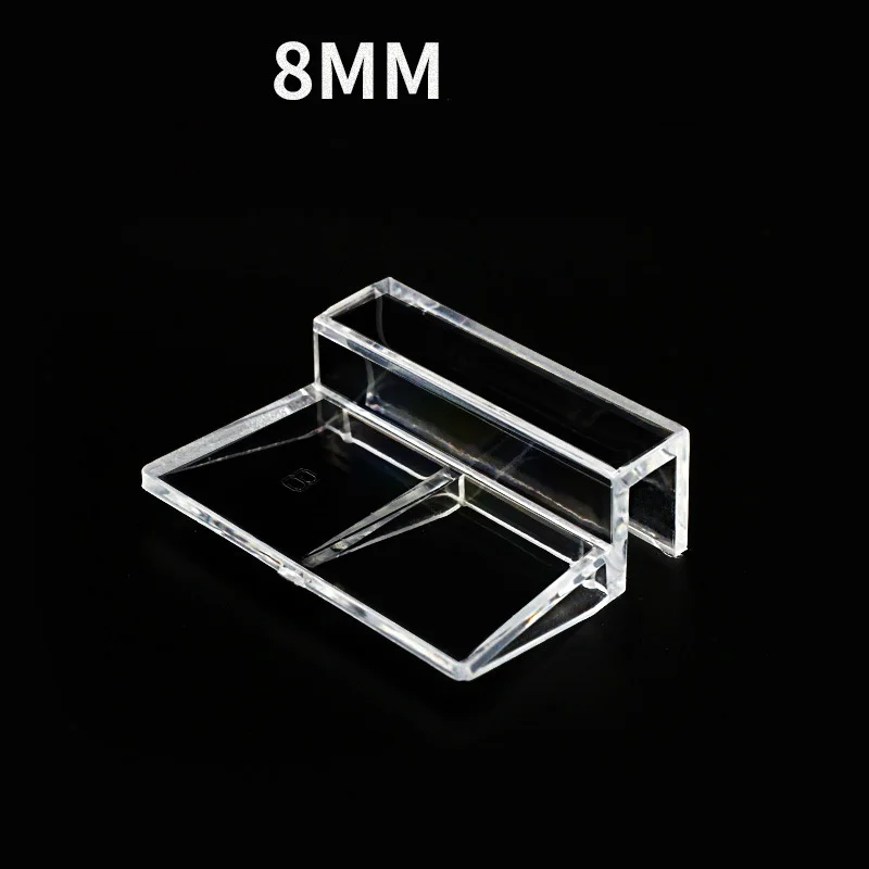 balacoo 8pcs Aquarium Cover Bracket Fish Tank Accessories Fish Tank Lid  Handle Aquarium Lid Clip 10mm Acrylic Clip Cover Plate Acrylic Transparent