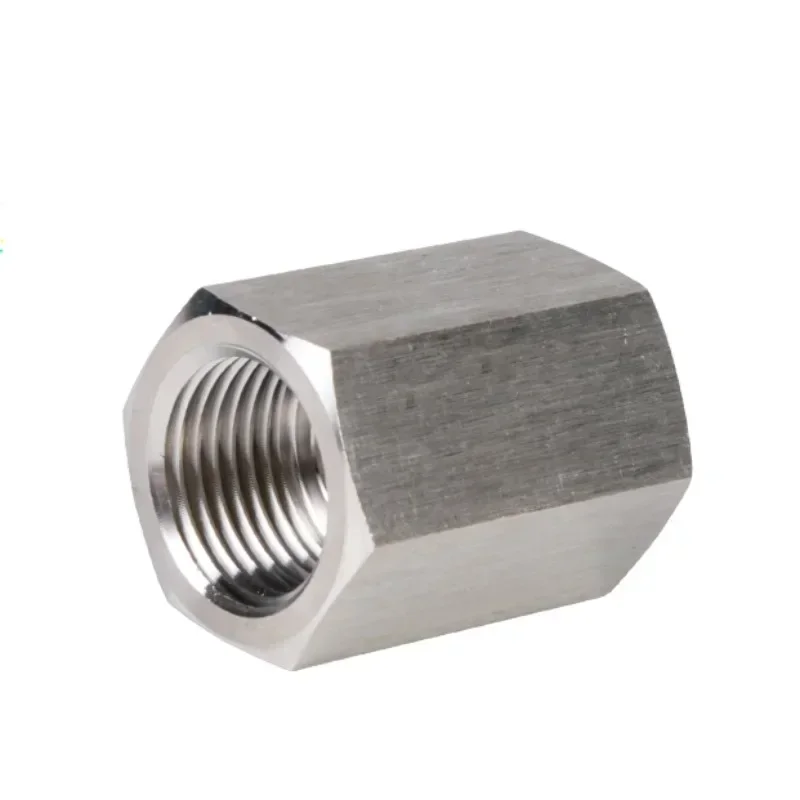 1/8" 1/4" 3/8" 1/2" BSP NPT Female to Female Hex Coupler Coupling 304 Stainless Steel Pipe Fitting Adatper High Pressure connect hose pipe fitting pipe fitting water pipe fitting