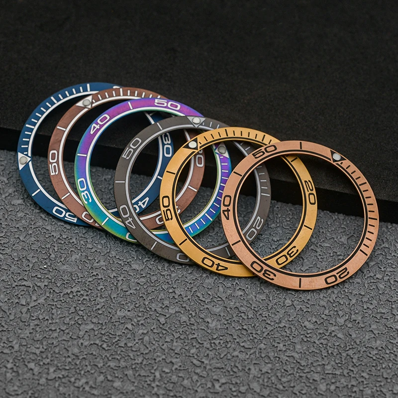 Custodia Nh35 38Mm Stile Seamaster Ceramica Skx007 Orologio Lunetta Inserto Scala Anello Per Seiko Skx007 Skx009 Srpd Parti Di Orologi Modificate