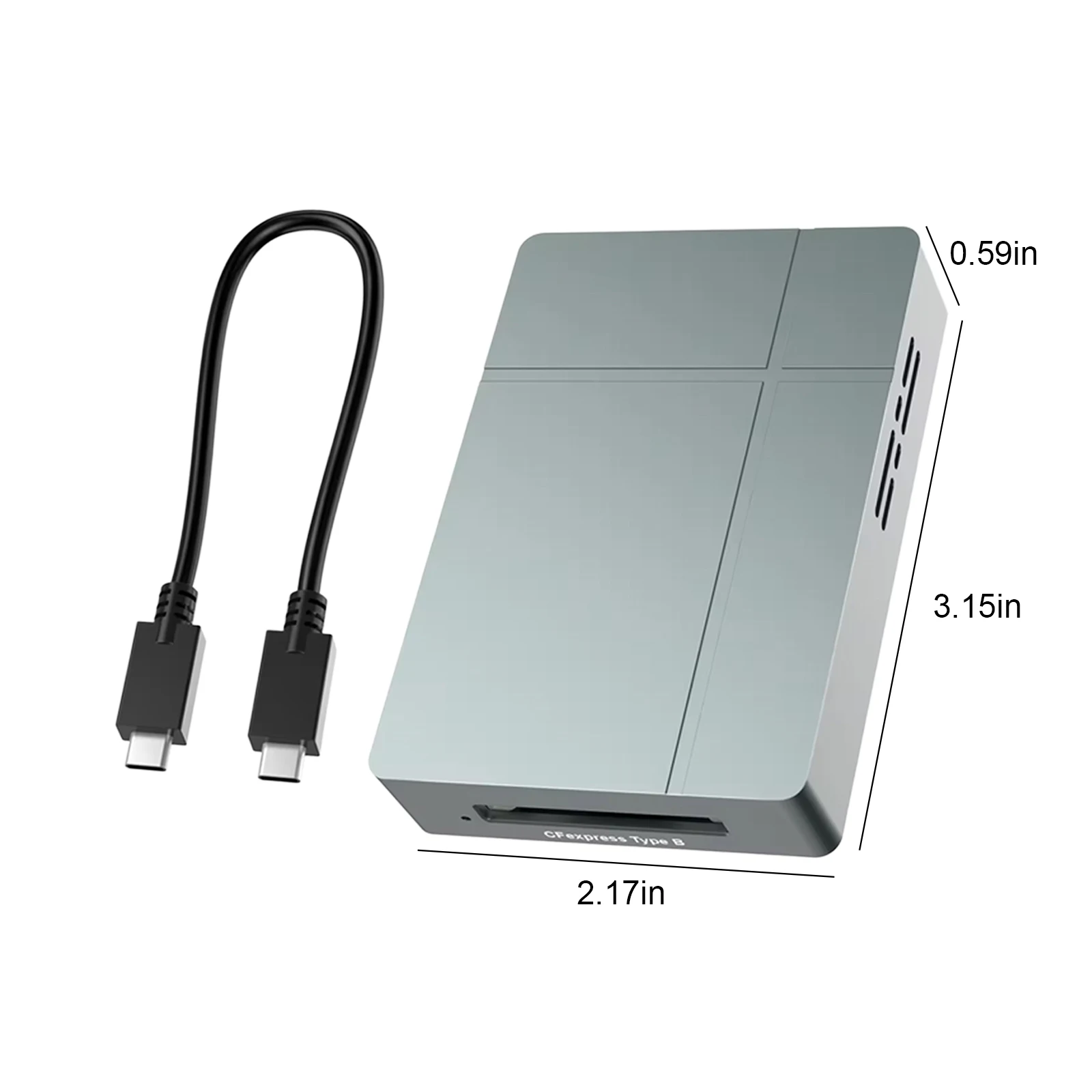 40Gbps CFexpress B 카드 리더 USB4.0 USB-C Cfexpress Type B 카드 리더 CFE Type B 리더(안드로이드/MacOS/Windows용)