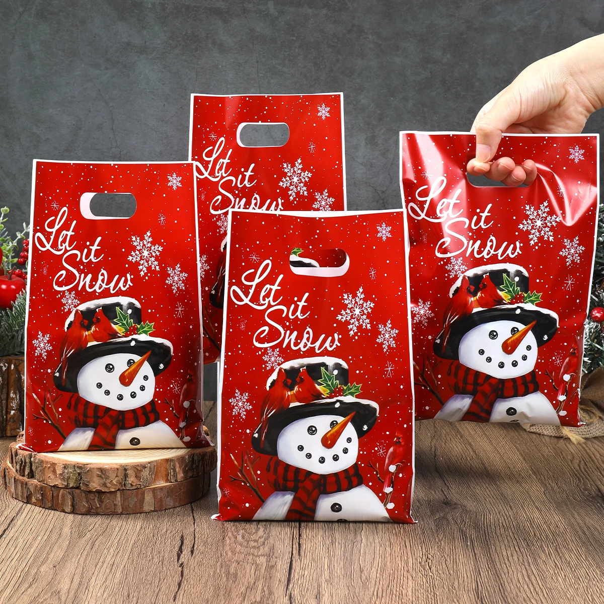 Christmas Snowman Gift Handbag Merry Christmas Decoration for Home 2025 Navidad Natal S... - SKU CSGH1842 - UGI Packaging