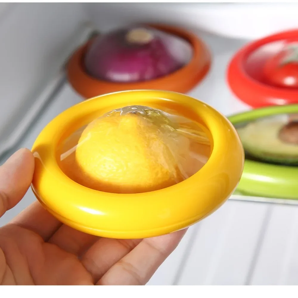 Food Fruit Vegetable Onion Lemon Saver Box Avocado Keeper Fresher Jars Tomato Storage Container Sealed Box Kitchen Gadget