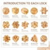 Small Lu Ban Lock IQ Brain Teaser Educational Toy for Kids Children Wooden Kong Ming Unlock Toys Adult Montessori 3D Puzzle Game 5
