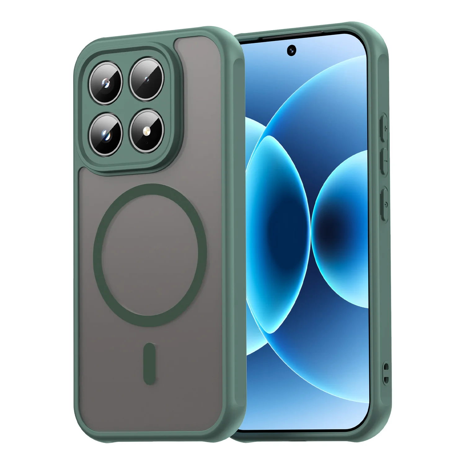 Skin Feel Frosted Magnetic Shockproof Protective Cover