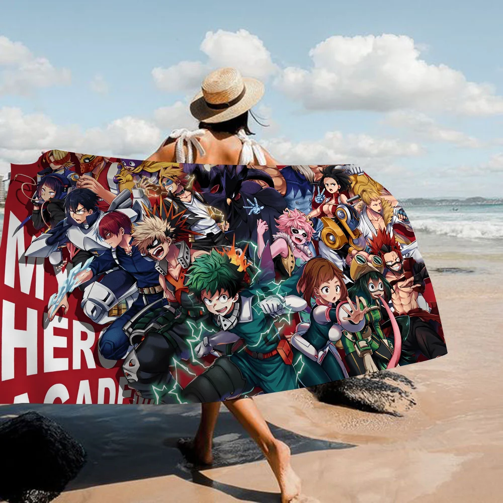 My hero academia Towel Microfiber Beach Towel Absorbent Quick dry Soft Yoga Swimming Resort Mountain Climbing Towel 5