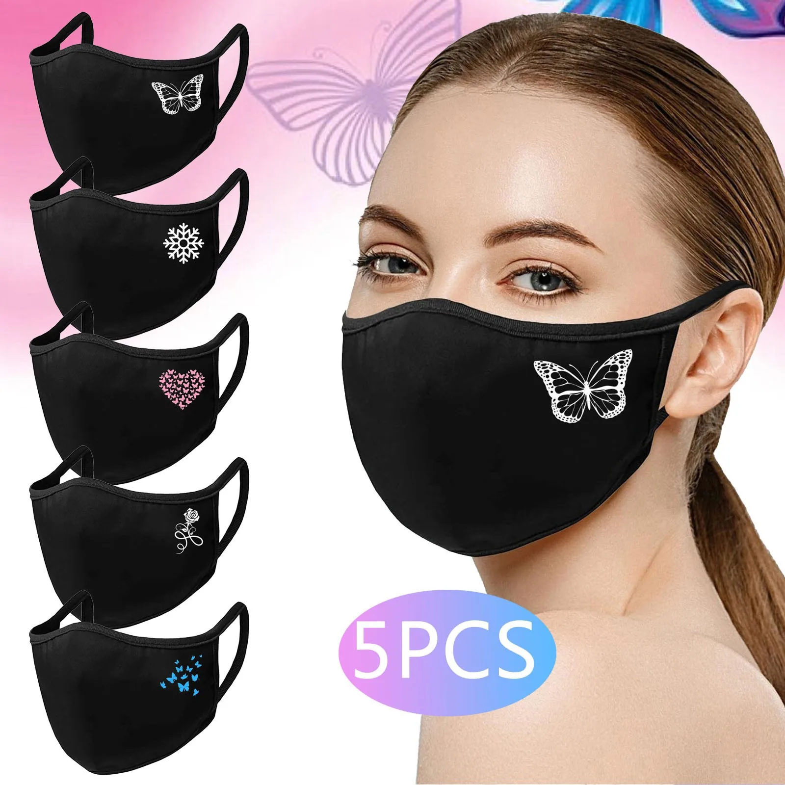 Tanie 3/5 sztuk moda maska dla dorosłych zmywalny wielokrotnego użytku pokrywa maski na sklep
