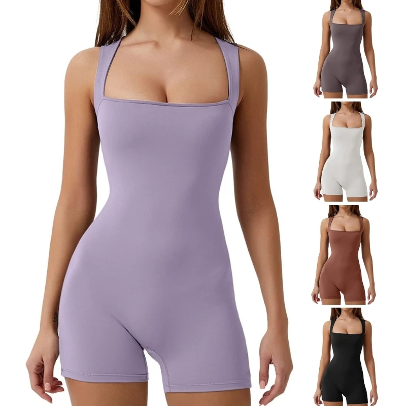 

Bodycon Women Workout Seamless-Sleeveless Sport Romper For Ladies Drop Shipping