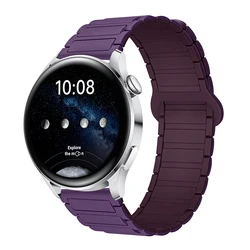 Magnetic Loop Silicone Strap - 22mm Adjustable Band - KOSPET MAGIC P10 (Purple Plum)