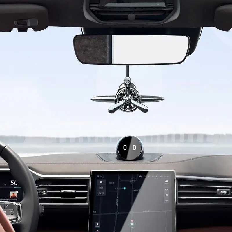 

Автомобильный подвесной ароматизатор на солнечной батарее, вращающийся Ароматерапевтический декор, прочный самолёт, аромадиффузор для автомобиля