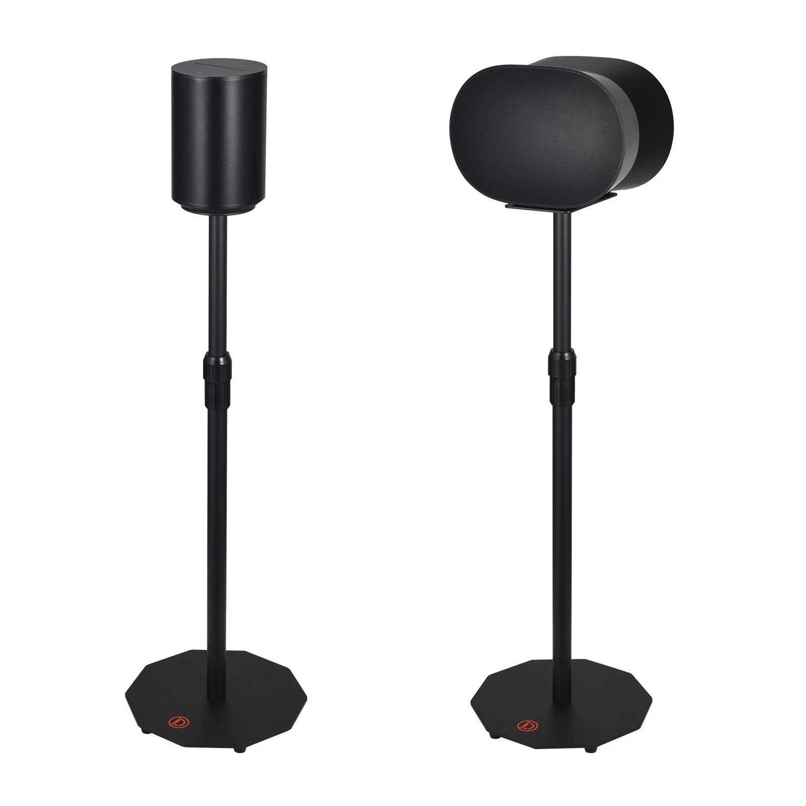 SONOS ERA 100 및 ERA 300용 금속 플로어 스피커 마운트 25.59인치-40.16인치 플로어 스탠딩 오디오 홀더 사운드 바 브래킷 홀더