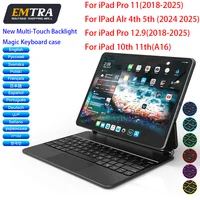 Magic Keyboard for iPad Pro 11 12.9 Air 4 Air 5 for iPad 10th 11th Generation Pro 12.9 6th 5th 4th 3rd Gen Magnetic Smart Covers