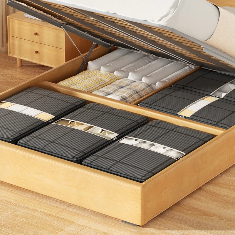 1pc large capacity clothing storage bag under bed organizer Bedding collapsible zipper storage bag Bedroom storage bag 5