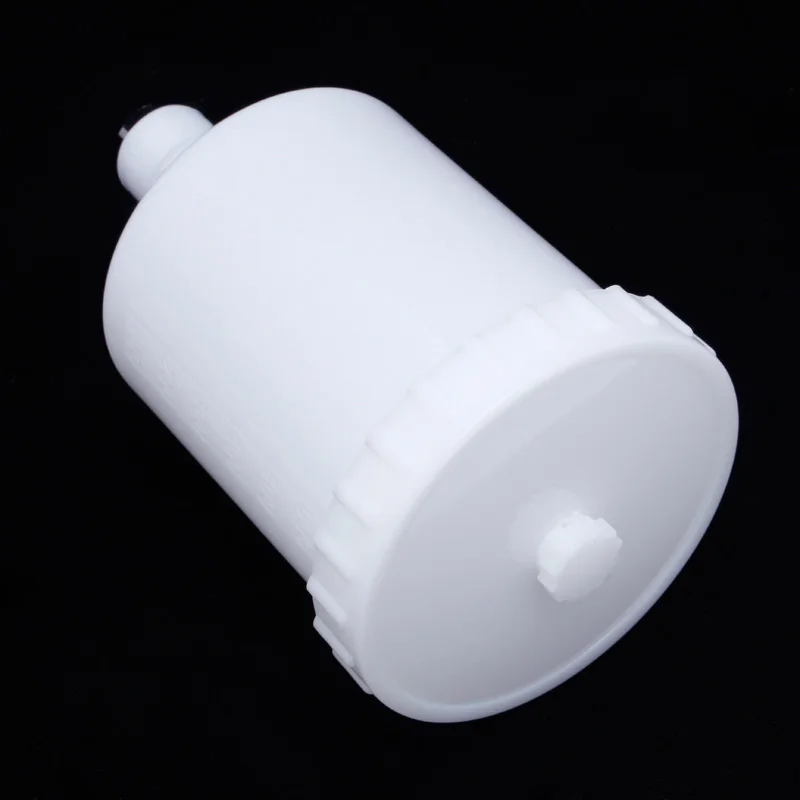 600ml Feed Paint Spray Pot Plastic Paint Cup Male Thread Connector