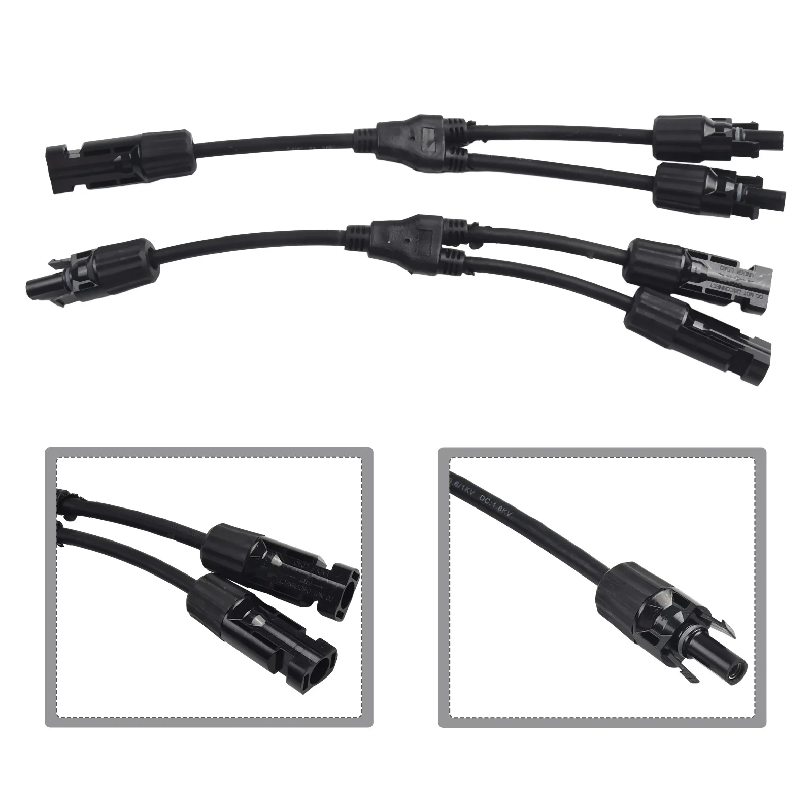 

1Pairs Solar Connector Y 2 Type Male 1 Female And 2 Female 1male Solar Panel Cable Branch Connector Tool