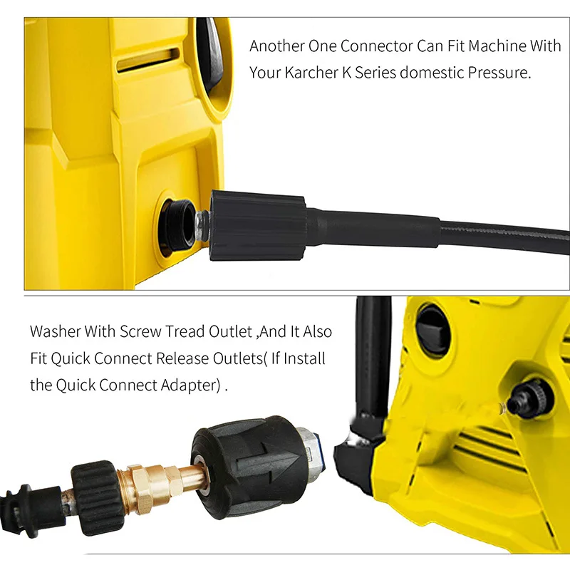 M22 14MM Thread Male Adapter for Karcher K2-K7 Pressure Washer Gun to Water Hose Pipe Quick Convert Nozzle Garden Cleaning Tools 4