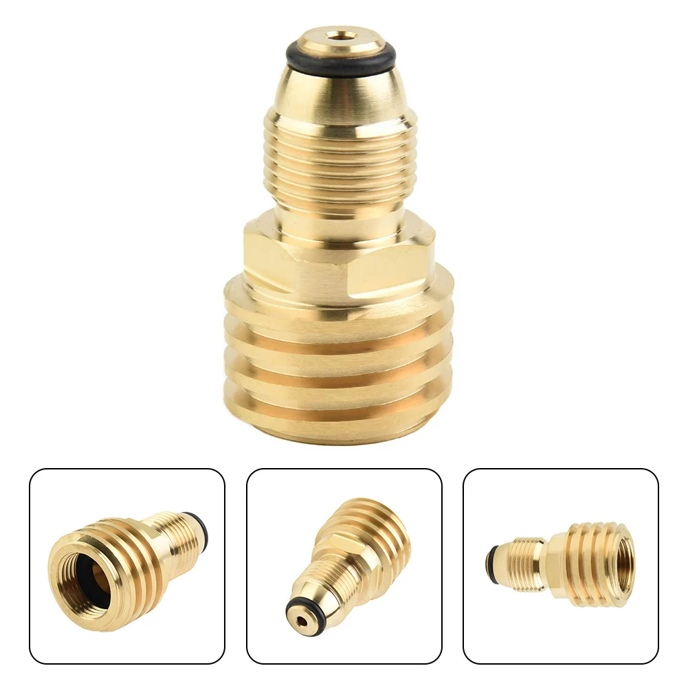 Stove Adapter Parts Copper Fittings Outlet POL LP Propane Tank Replacement Tank Valve To QCC1/Type1 1pc