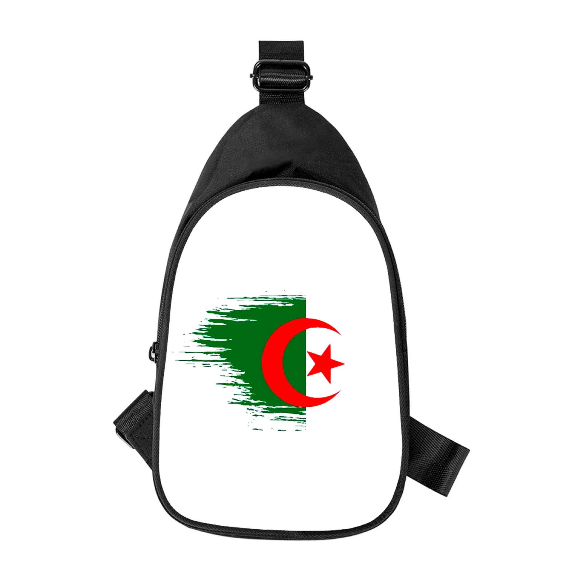 Algeria Flag 3D Print New Men Cross Chest Bag Diagonally Women Shoulder Bag Husband School Waist Pack Male chest pack