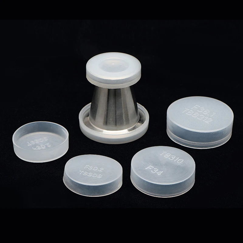 Plastic PE White Translucent Vacuum Flange Plastic Cap  Protective Cover CF/KF/ISO Circular Dust Adapter Sleeve Oil Pipe Joint